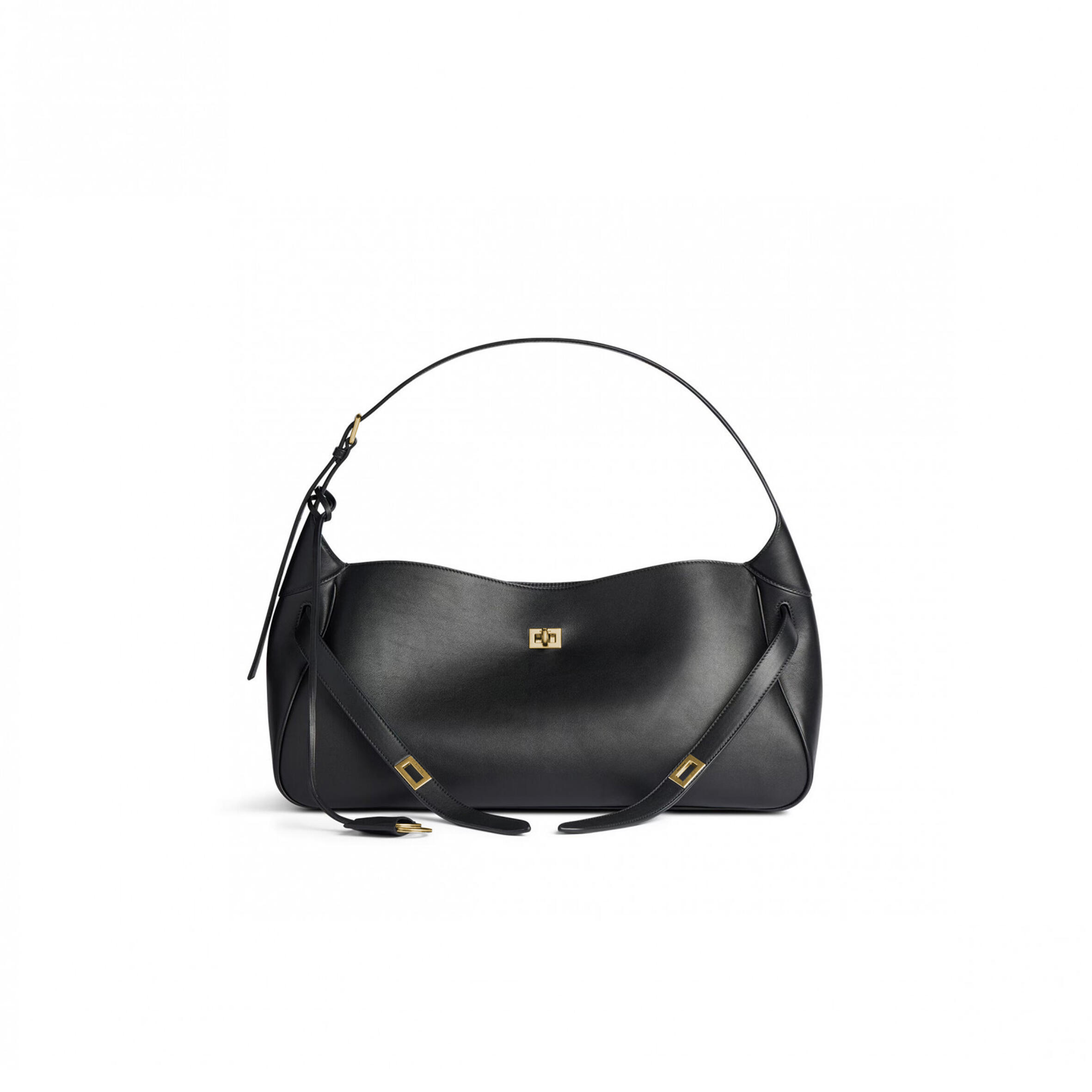 BALENCIAGA WOMEN'S BEL AIR SHOULDER BAG MEDIUM IN BLACK 8057603ABAW2000 (50*23.8*18cm)